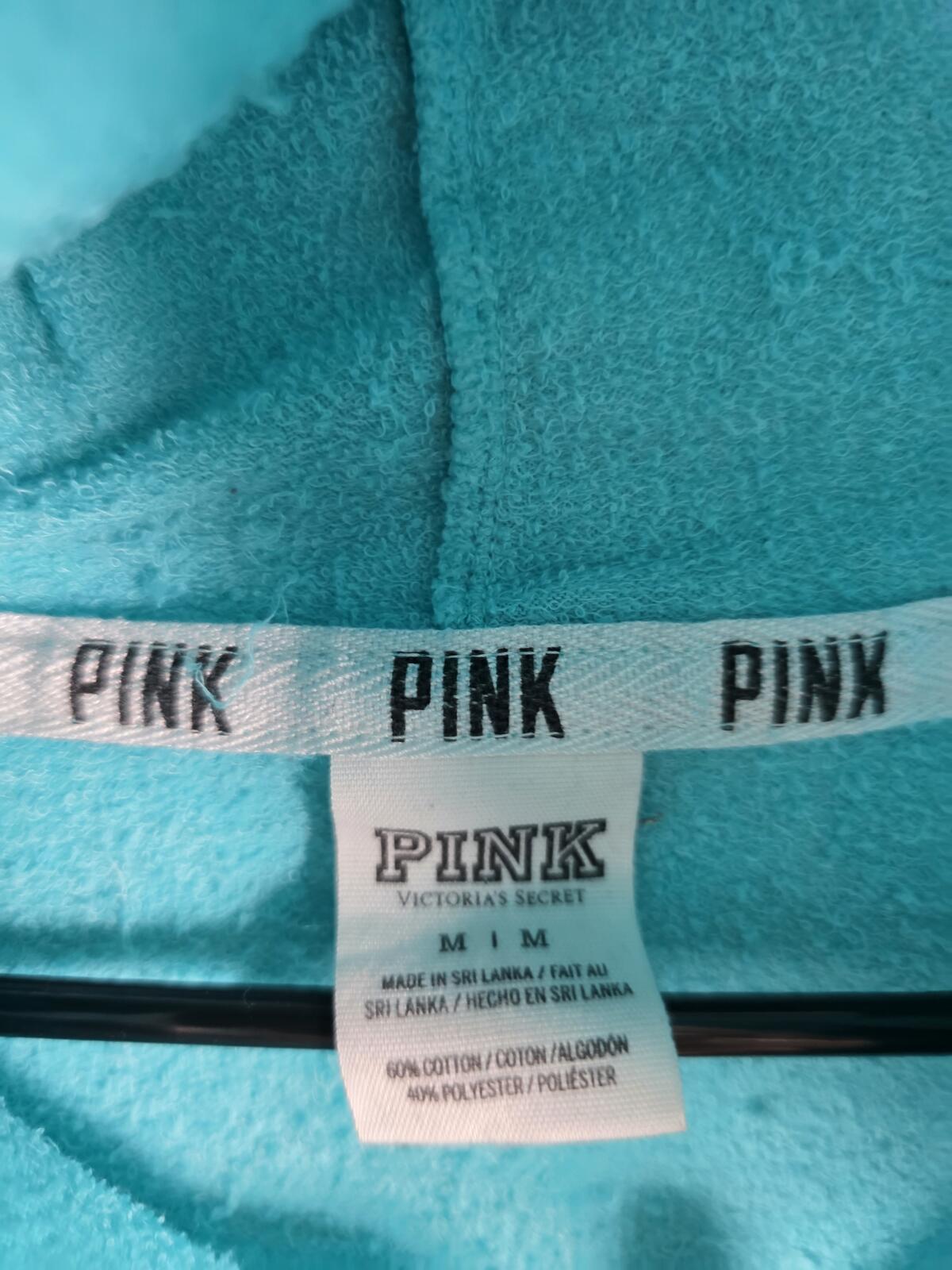 Victorias Secret Pink floral hoodie sweatpants SET 2PC sm DIAPER BUTT boyfriend