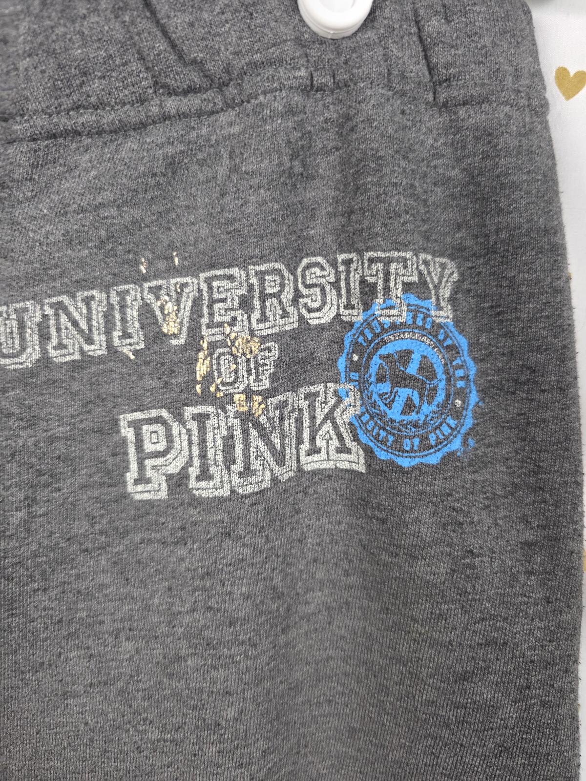 Victorias Secret PINK Vintage Y2k University Joggers Sweatpants SMALL