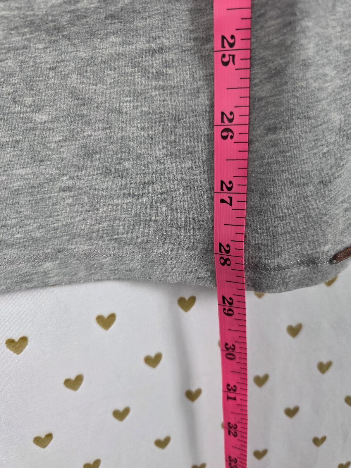 Victorias Secret PINK Grey Tank Top Mini Dress Vintage HEART y2k MEDIUM