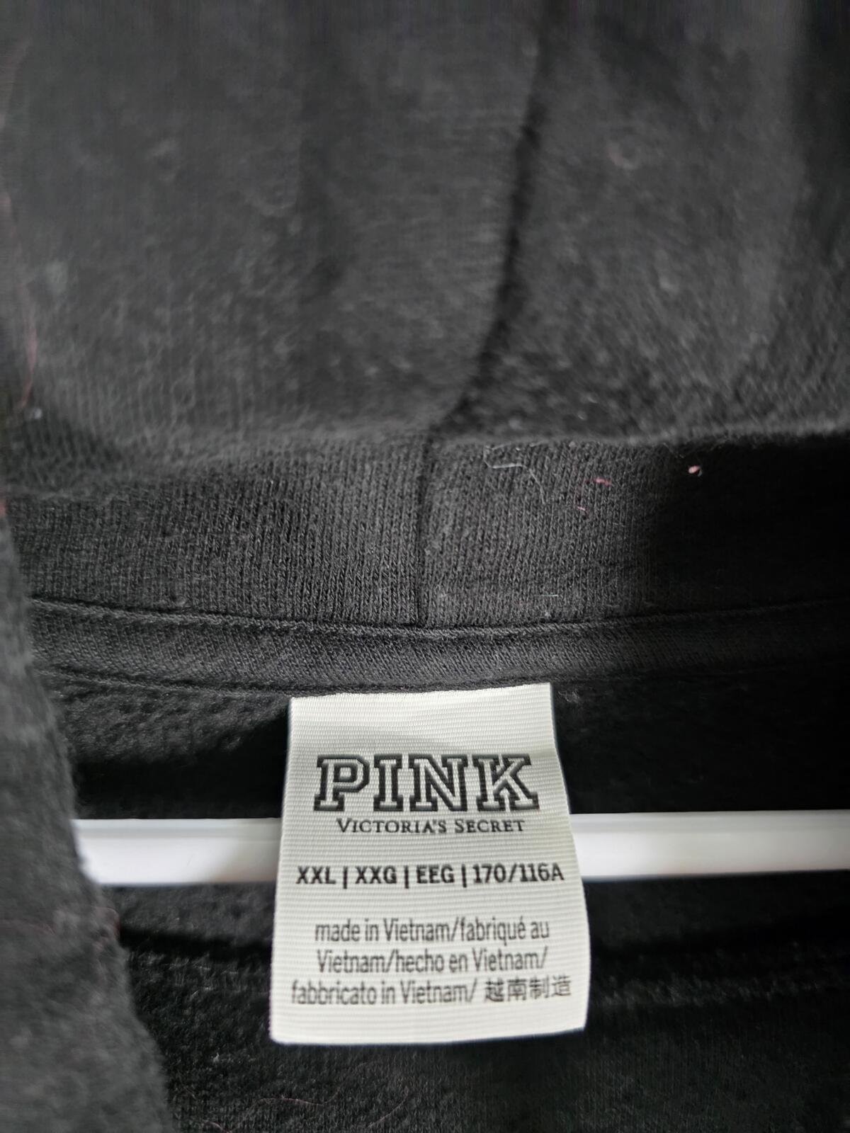 Victorias Secret Pink Block Logo Slouchy Sweater Sweatpants SET Joggers 2XL XXL