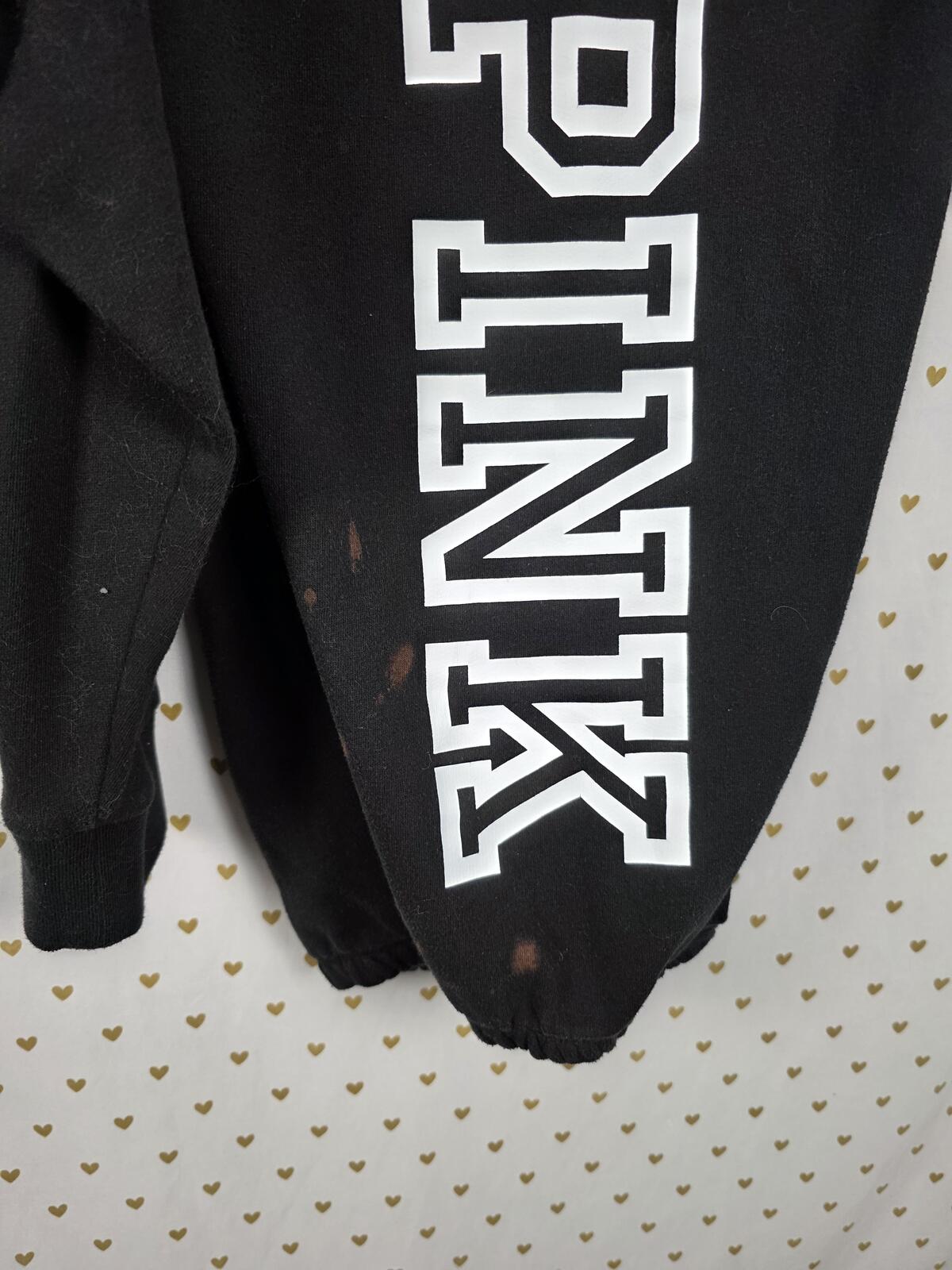 Victorias Secret Pink Block Logo Slouchy Sweater Sweatpants SET Joggers 2XL XXL