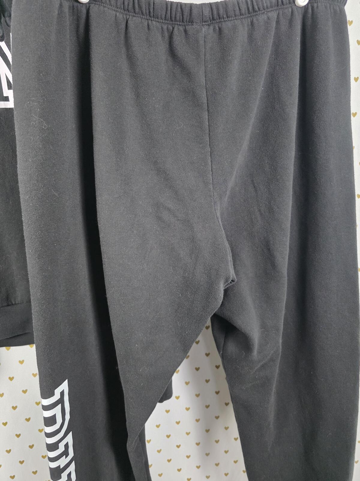 Victorias Secret Pink Block Logo Slouchy Sweater Sweatpants SET Joggers 2XL XXL
