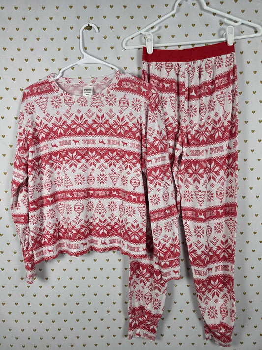 Victorias Secret PINK XS S Thermal Lounge Sleep Set Pajamas