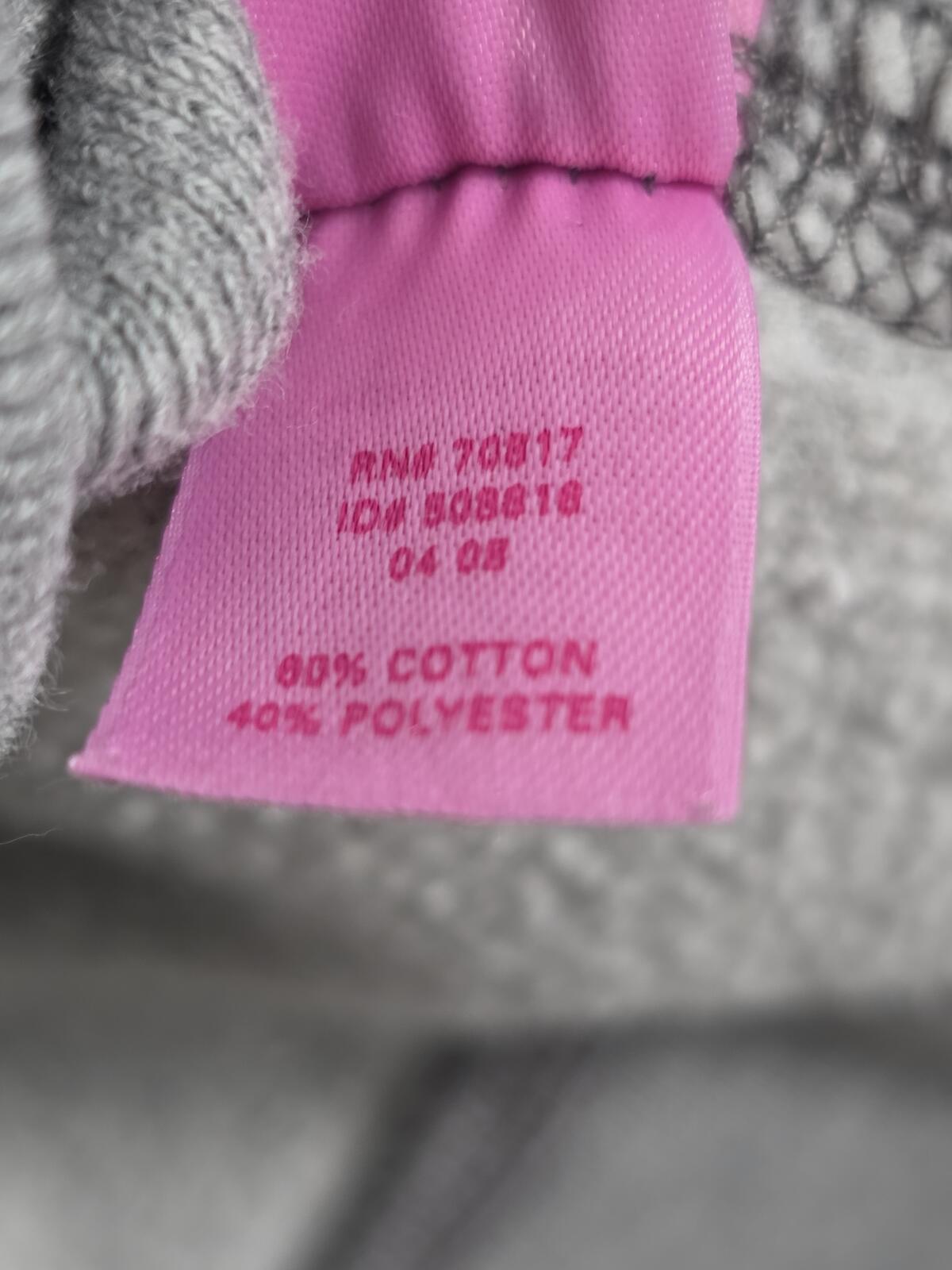 Victorias Secret Pink Vintage University 86 Grey Sweater Shirt y2k MEDIUM