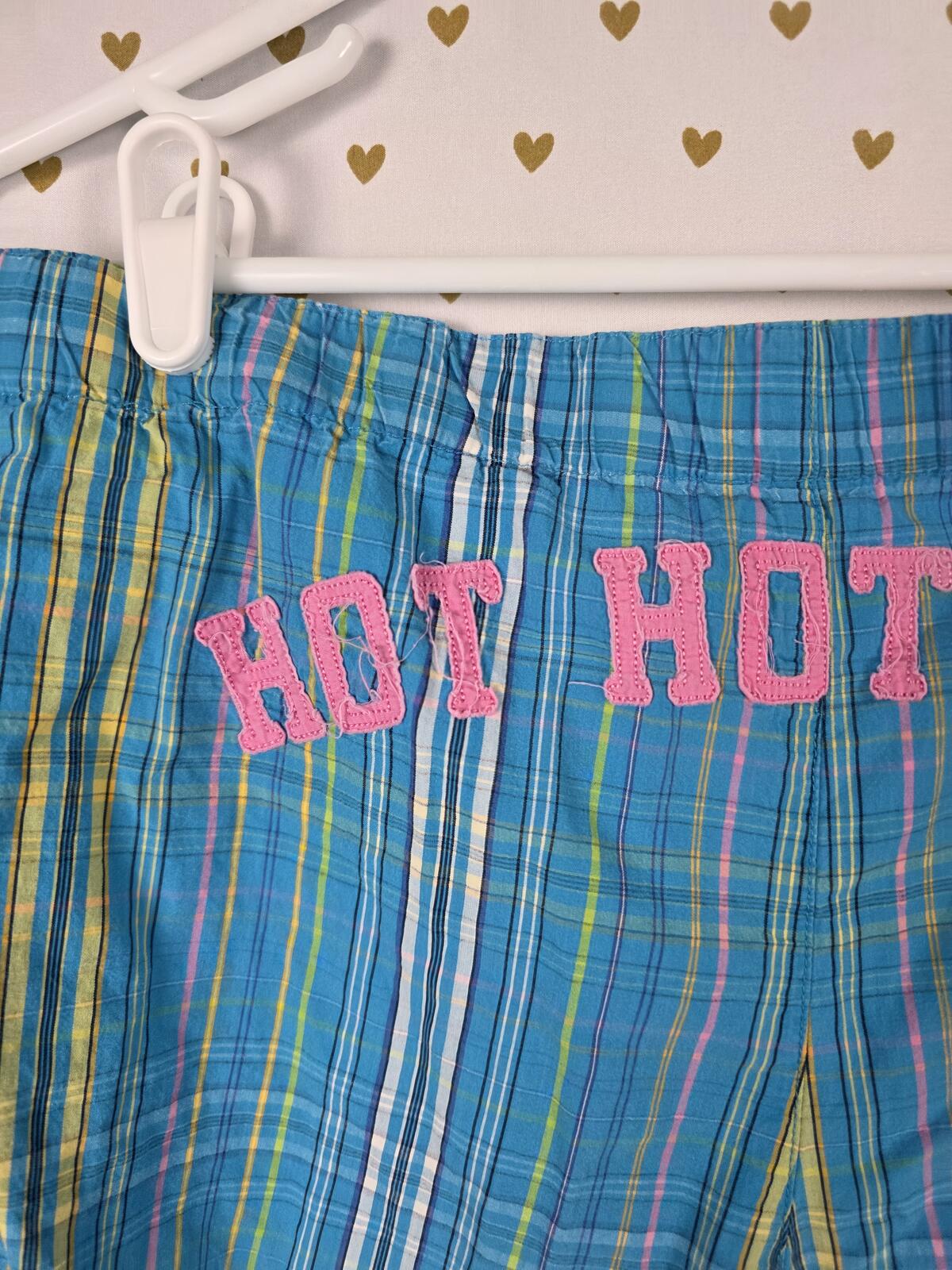 Victorias Secret PINK Vintage HOT Striped Long Sleep Shorts Pajama Bottoms L
