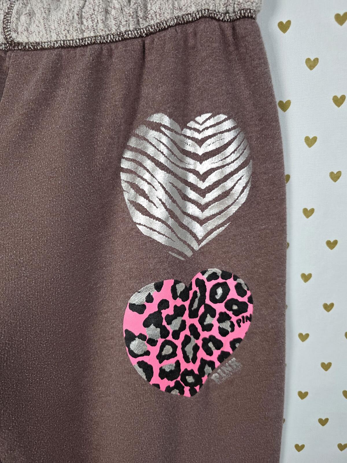 Victorias Secret PINK Vintage Zebra Cheetah Leopard Y2k HTF Joggers Sweatpants M