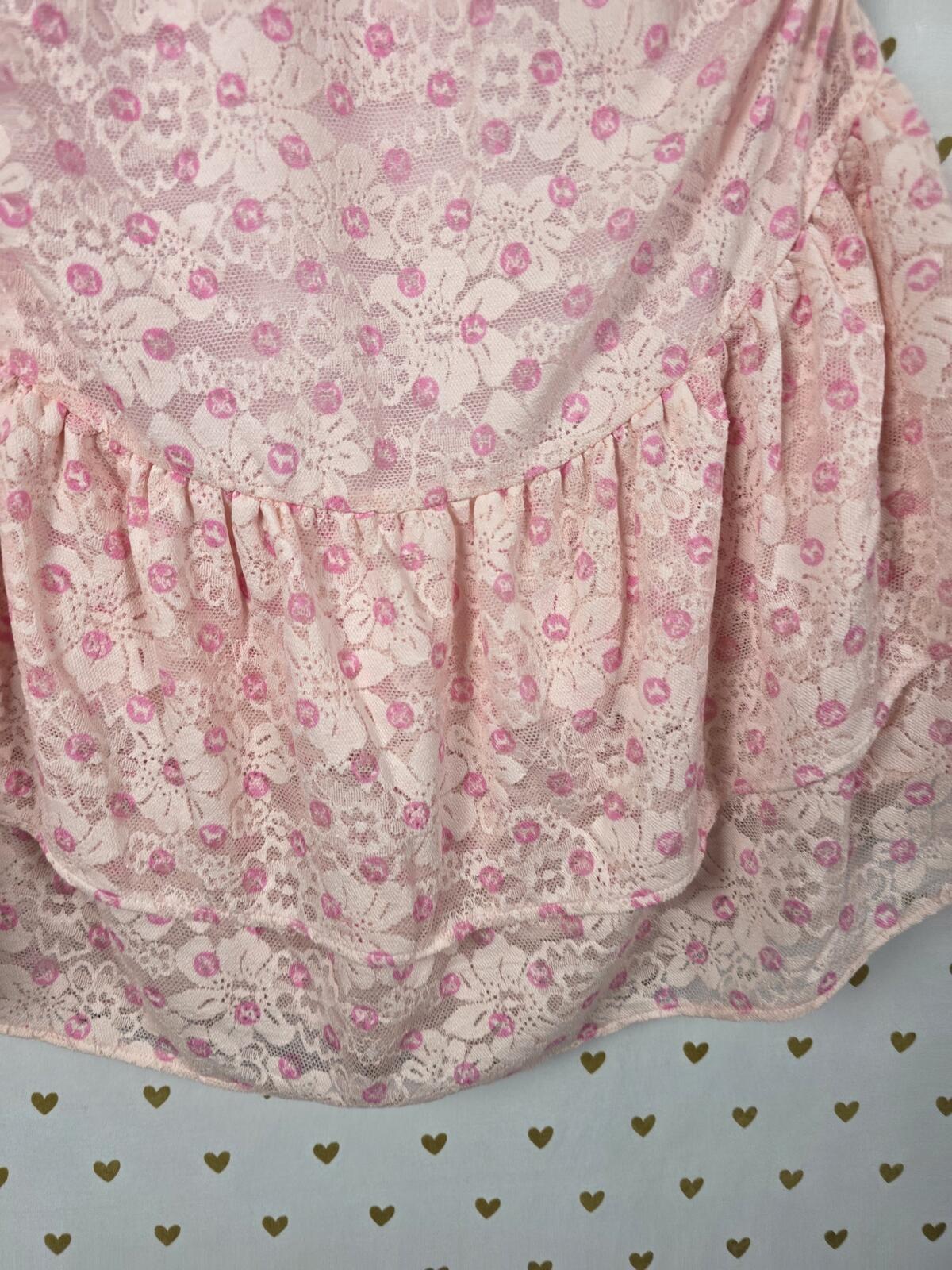 Victorias Secret PINK LOVESHACKFANCY Strapless Ruffled Dress MEDIUM