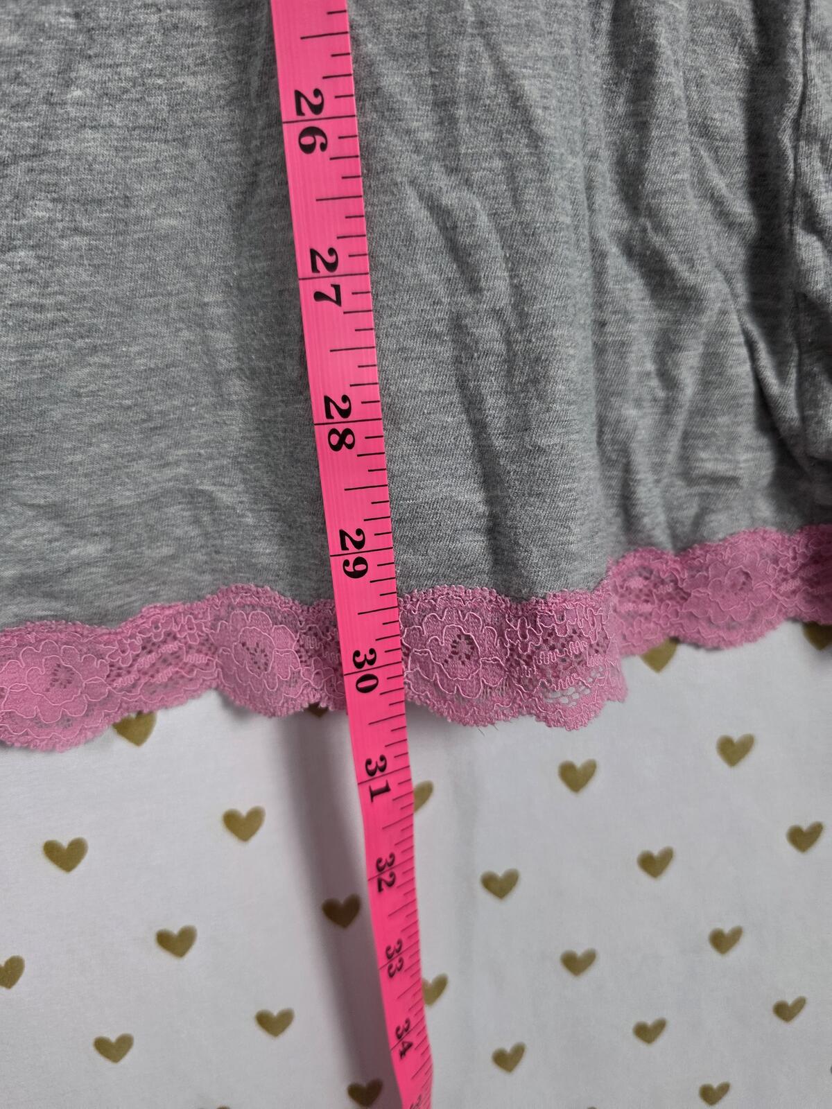 Victorias Secret PINK Vintage Lace Y2k babydoll Slip Dress Cotton Medium Bling