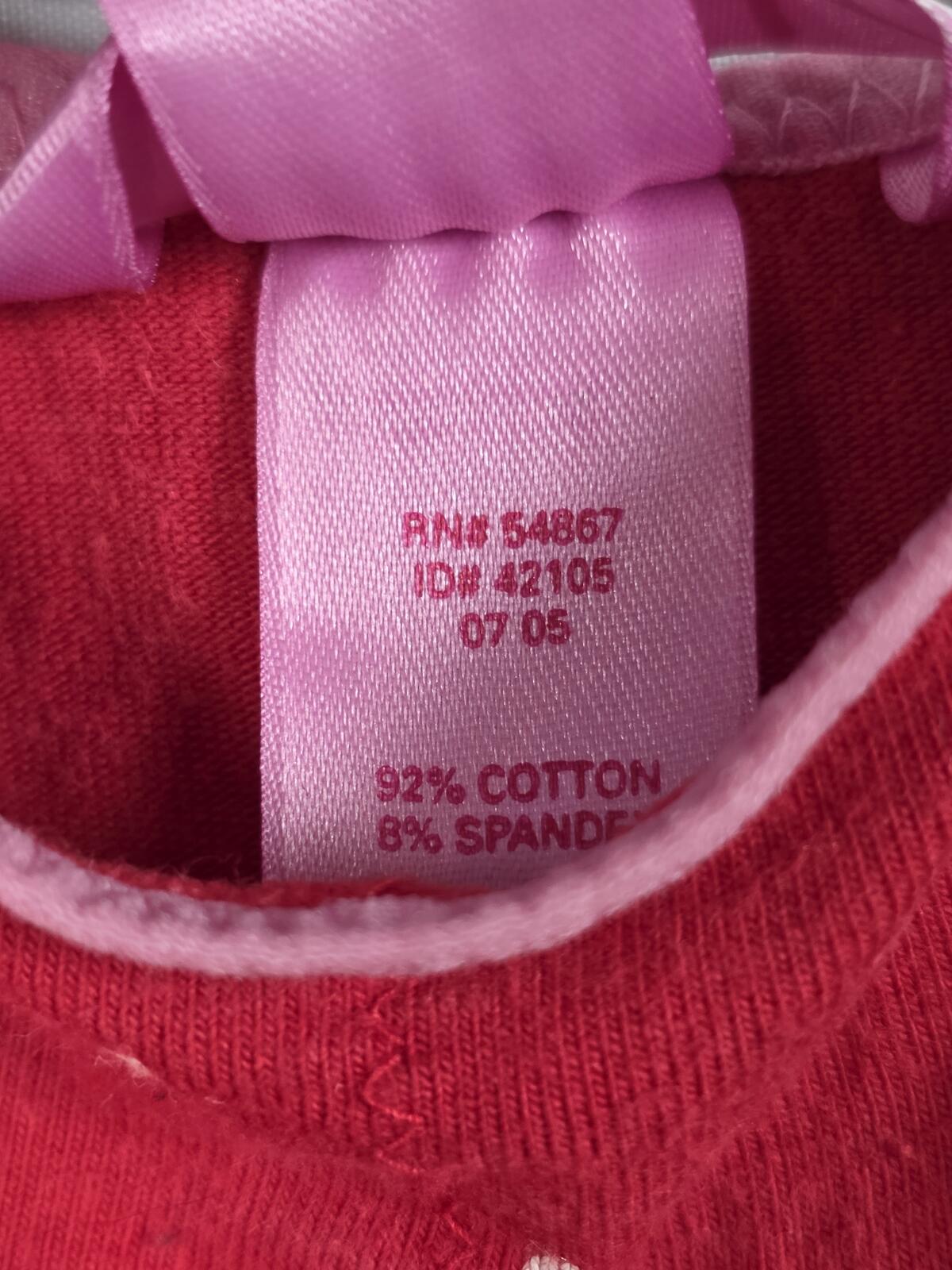 Victorias Secret PINK Bling Vintage Large Red Cotton Babydoll Tank Top