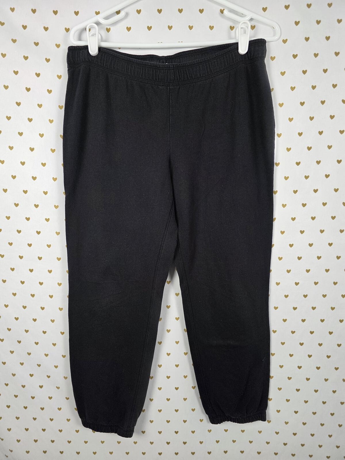 Victorias Secret PINK Logo Butt Tapered Joggers Sleep Pants pajama Bottoms MED