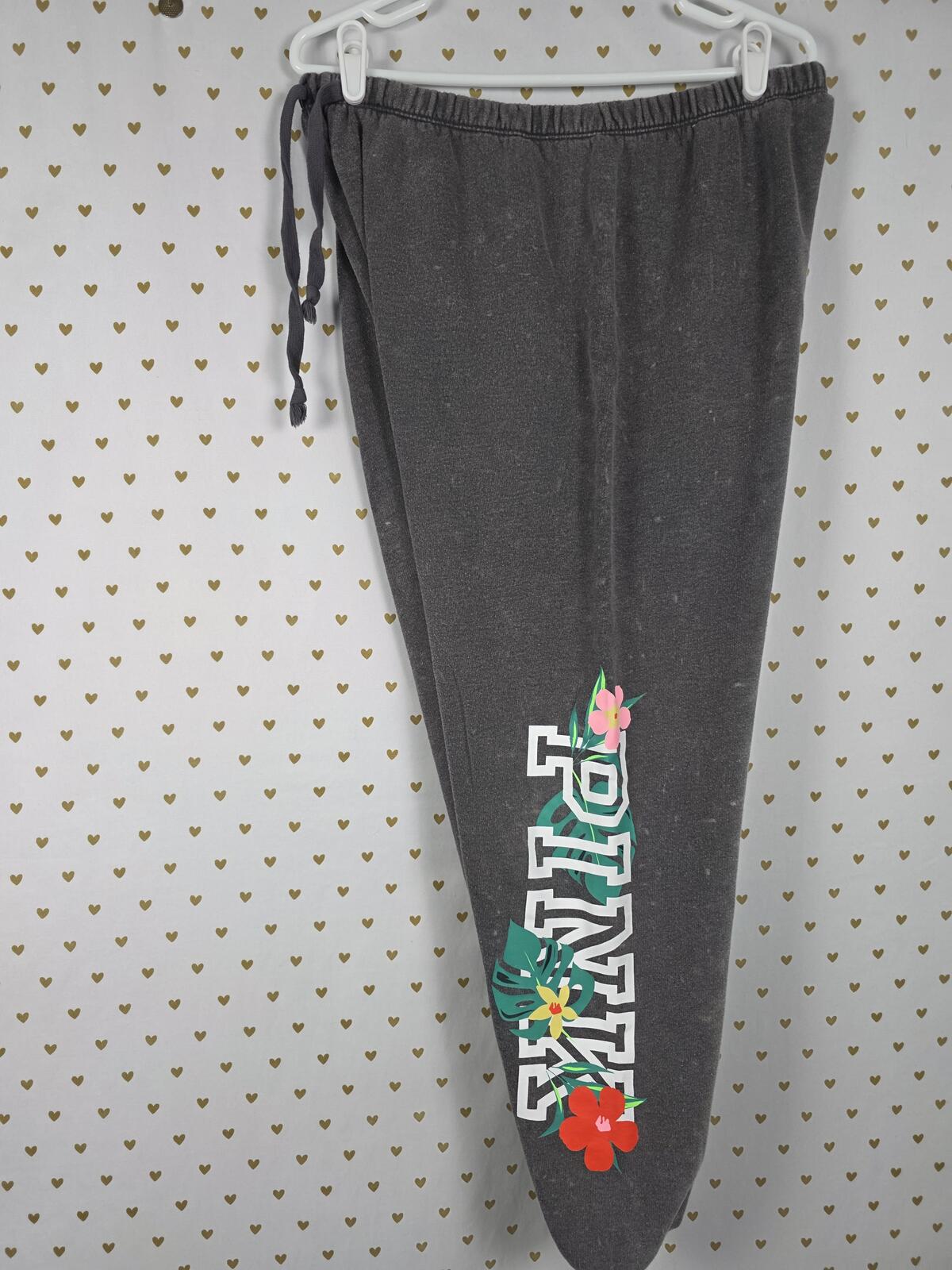 Victorias Secret Pink Vintage Hawaiian xl XXL slouchy sweater sweatpants SET