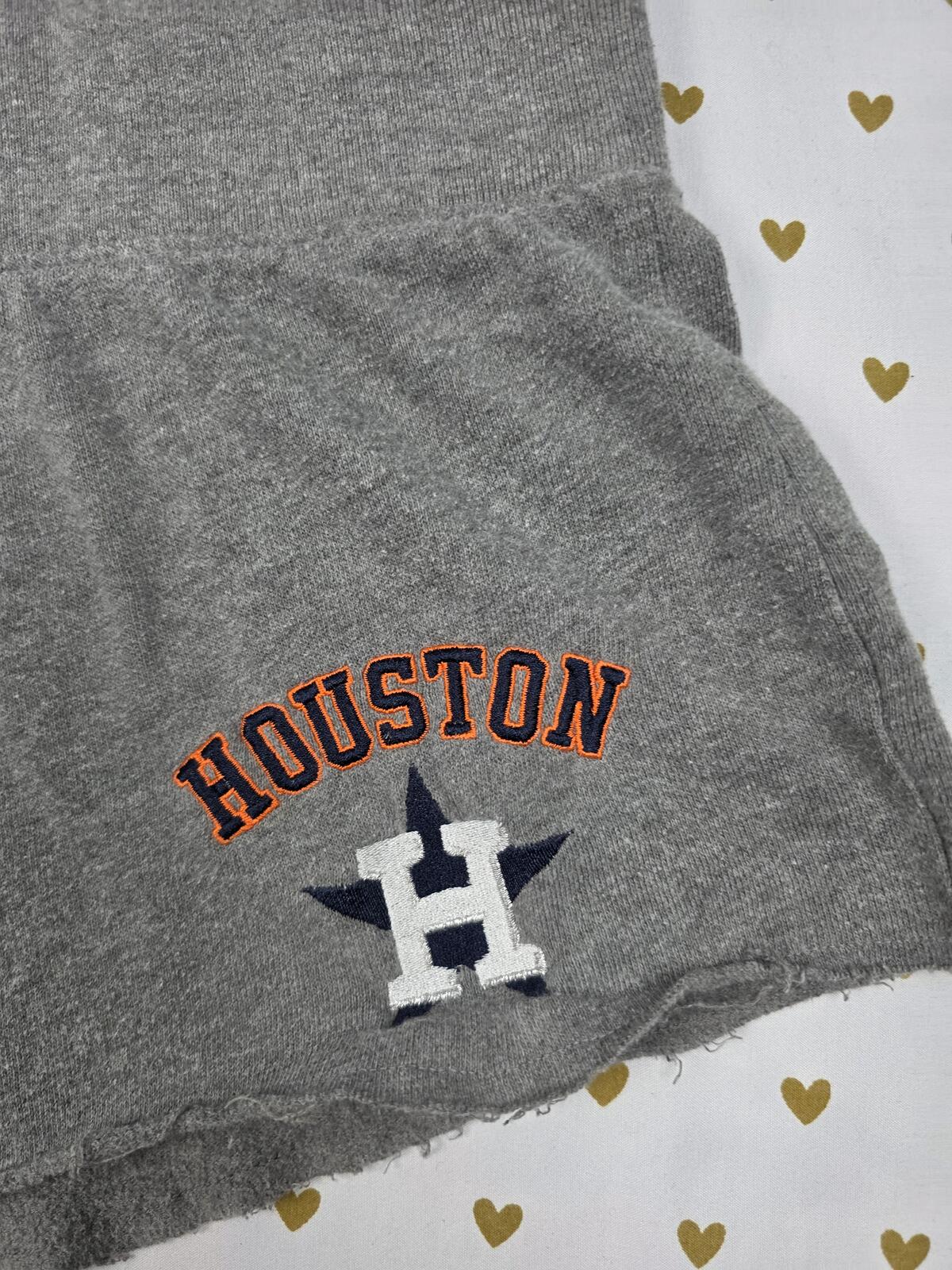 Victorias Secret PINK HOUSTON ASTROS MLB Sweat Shorts Logo Butt MEDIUM