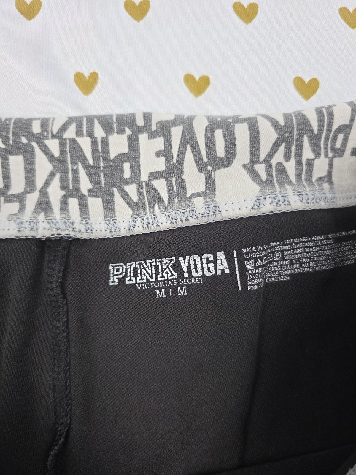 Victorias Secret PINK Vintage y2k Foldover Yoga Shorts Logo MEDIUM