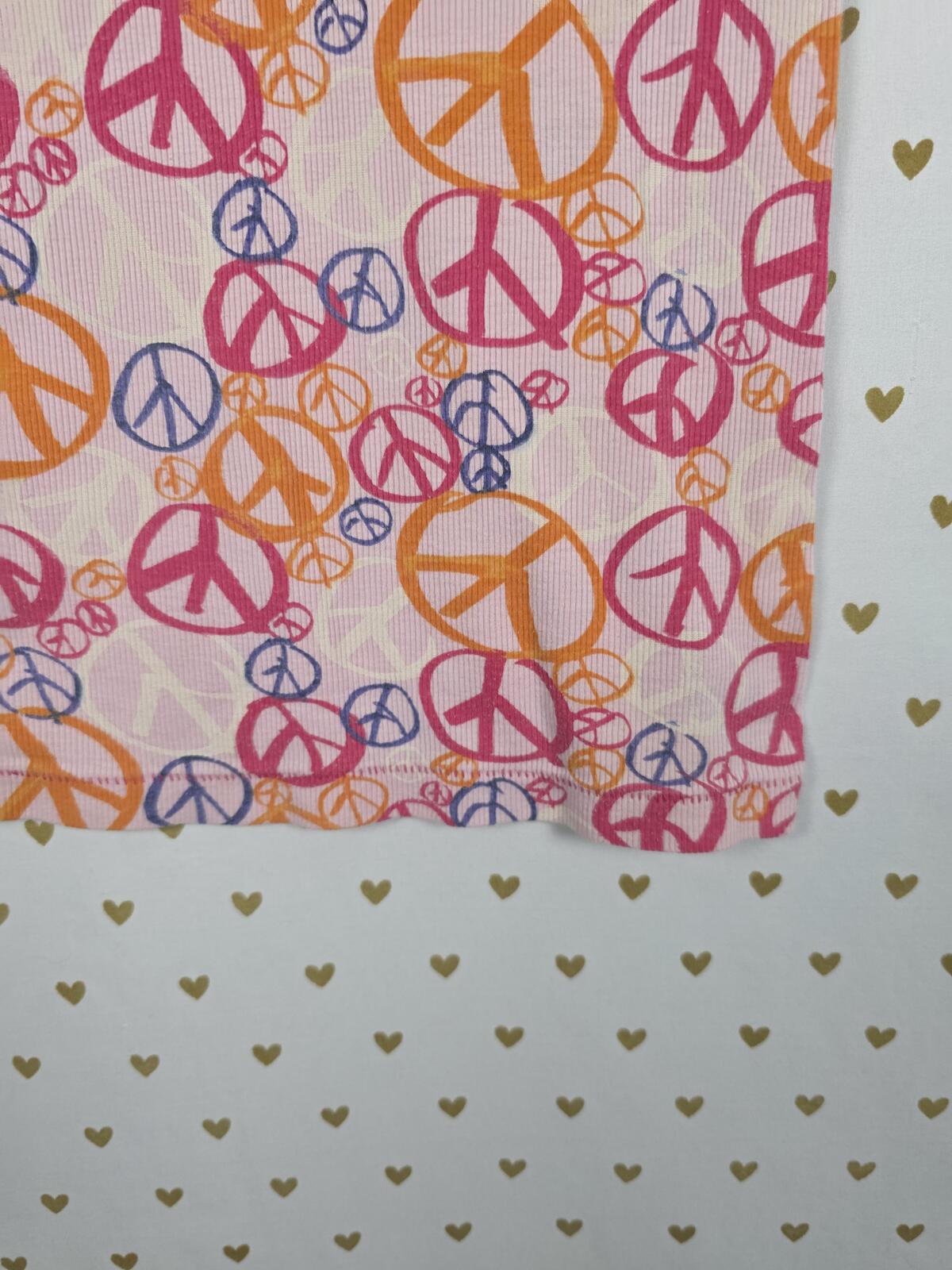 Victorias Secret PINK vintage Y2k PEACE Ribbed tank top XS