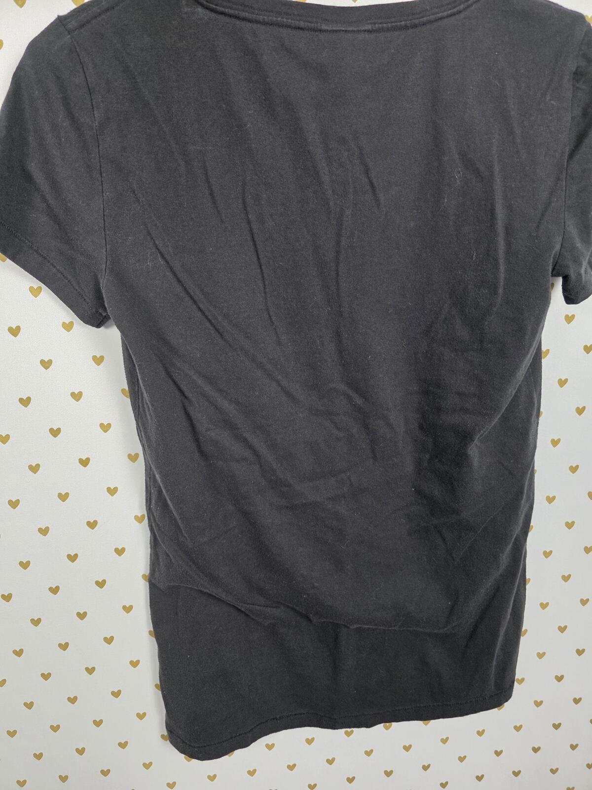 Victorias Secret PINK Vintage LOVE Bling Sequined Logo tee shirt MEDIUM