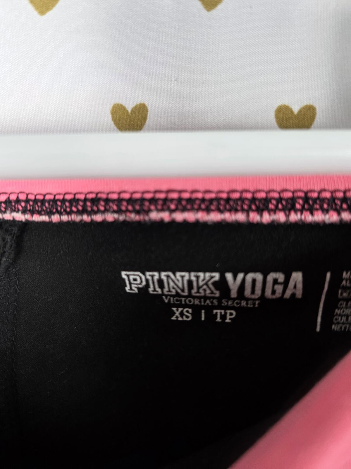 Victorias Secret PINK BLING Vintage Y2k Foldover Yoga Pants Skinny XS