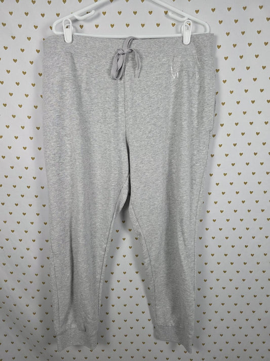 Victorias Secret Grey Comfy XL Sweatpants Tapered Joggers Sweats