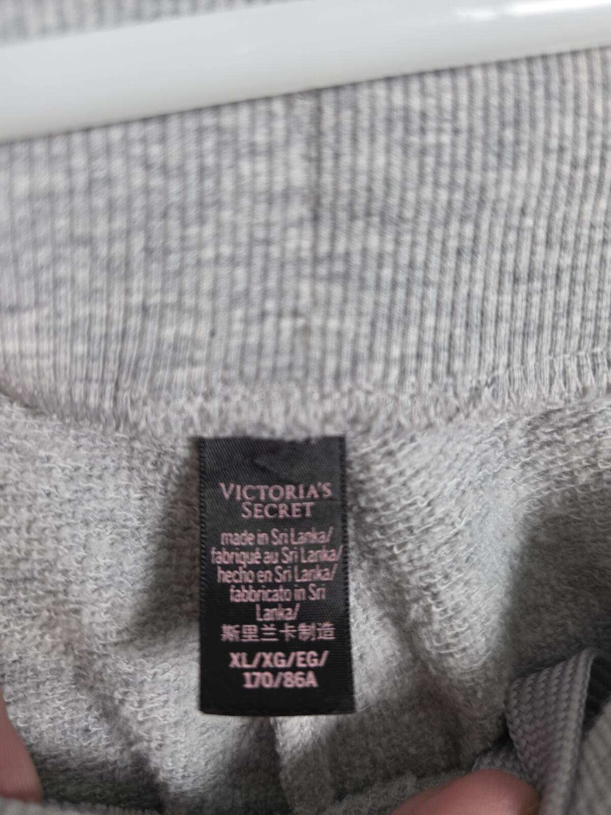 Victorias Secret Grey Comfy XL Sweatpants Tapered Joggers Sweats
