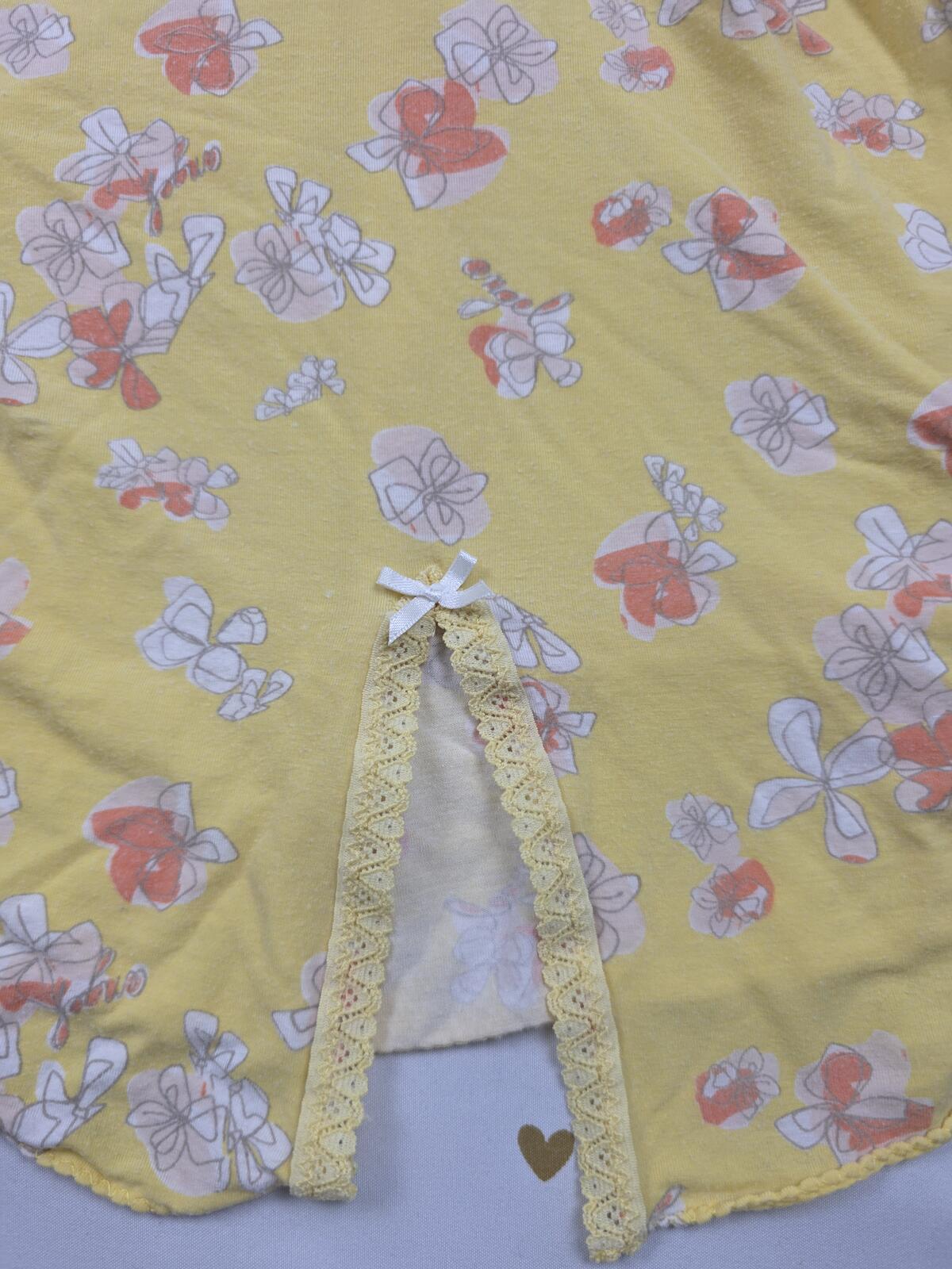 Victorias Secret Vintage ANGELS Medium Yellow Soft Sleep Dress Nightie Y2 MODAL