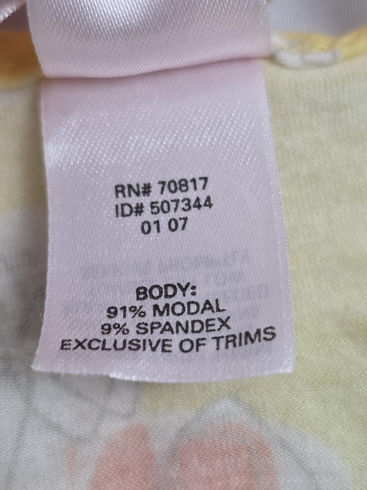 Victorias Secret Vintage ANGELS Medium Yellow Soft Sleep Dress Nightie Y2 MODAL
