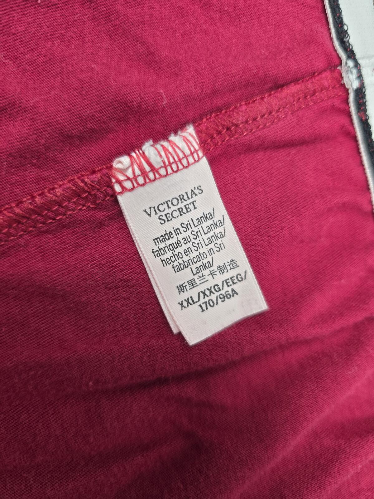 Victorias Secret Red BLING logo 2XL XXL Sleep Shorts Boxers Pajama Bottoms
