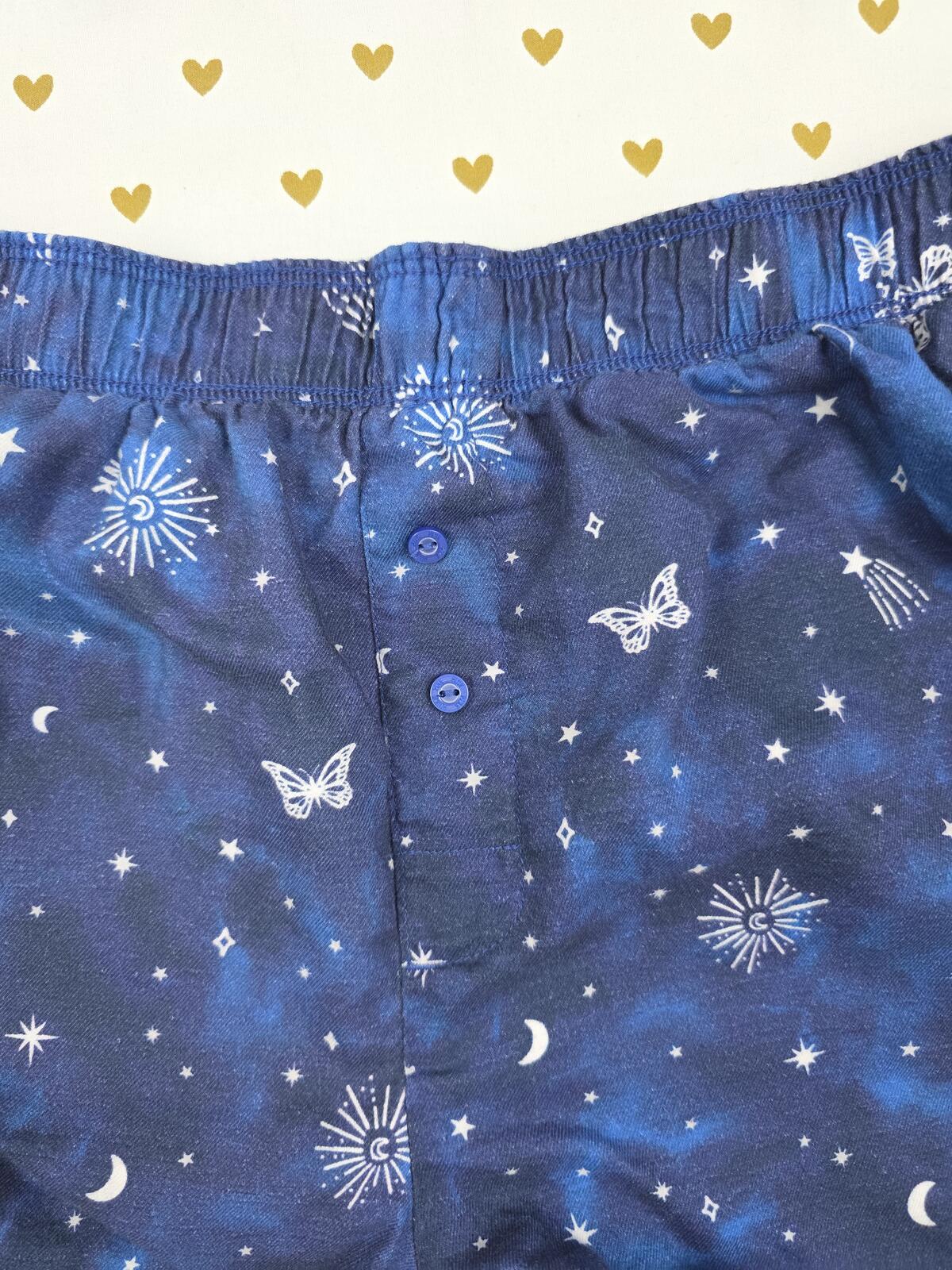 Victorias Secret PINK Blue Butterflies XS Sleep Shorts Boxers Pajama Bottoms