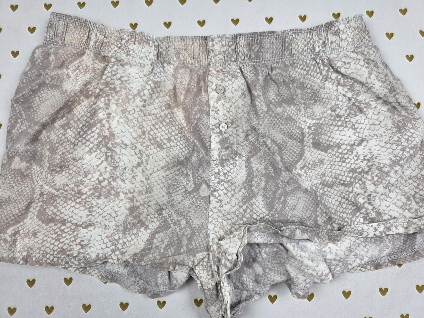 Victorias Secret PINK Snake Print Animal Med Sleep Shorts Boxers Pajama Bottoms