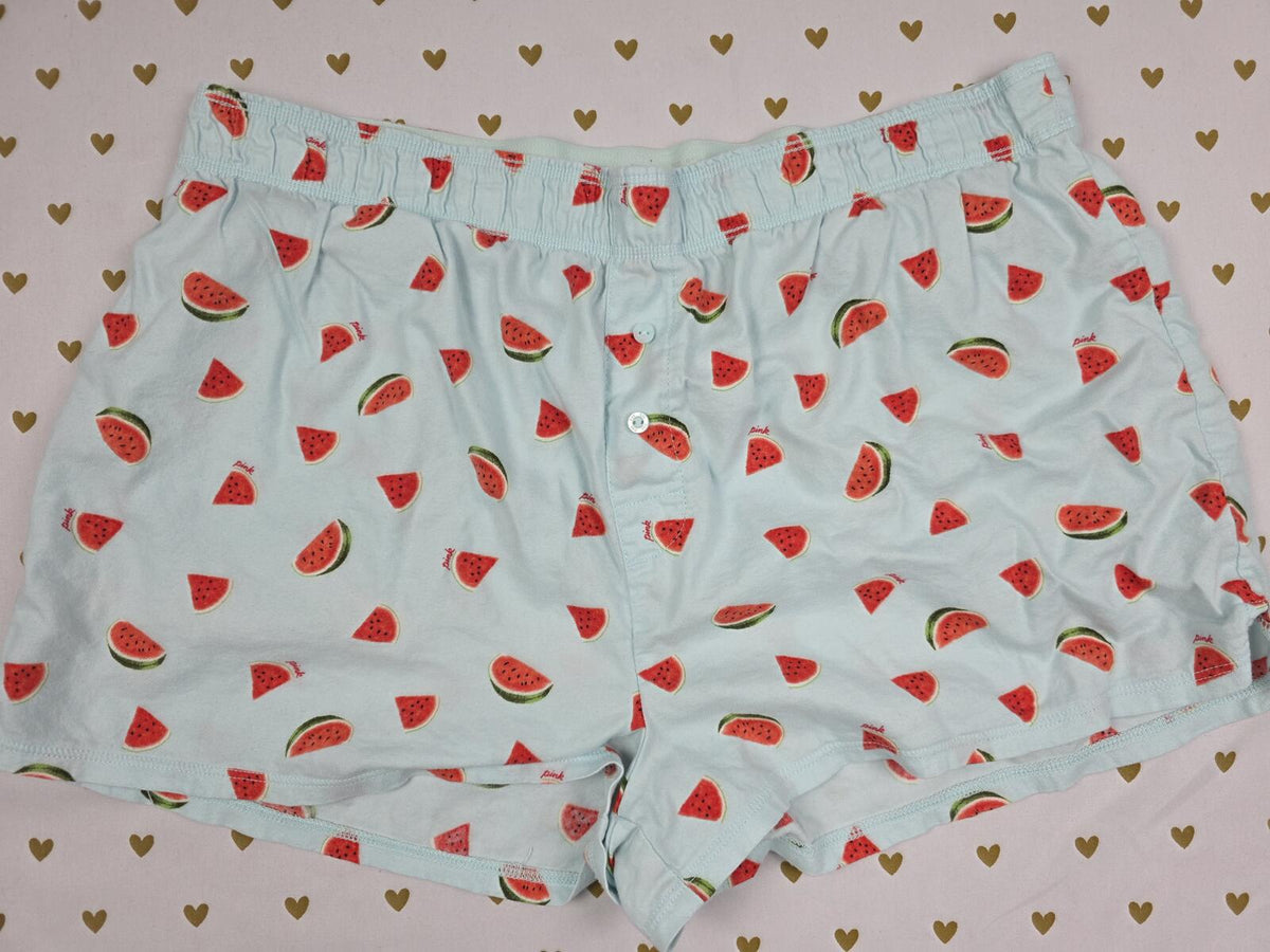 Victorias Secret PINK Watermelon Small Sleep Shorts Boxers Pajama Bottoms