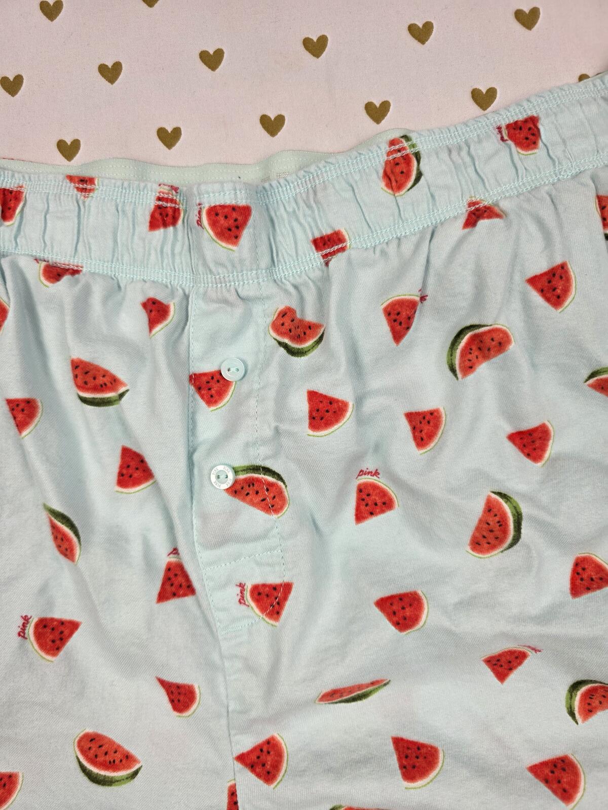 Victorias Secret PINK Watermelon Small Sleep Shorts Boxers Pajama Bottoms