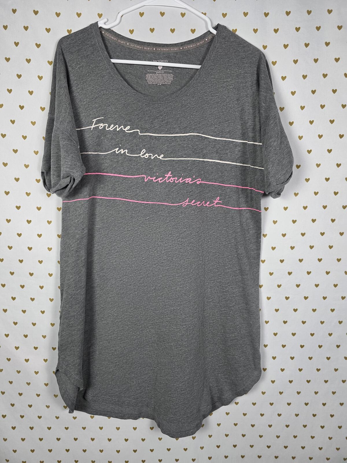 Victorias Secret Soft Worn in In Love Sleep Dress Nightgown Shirt MEDIUM