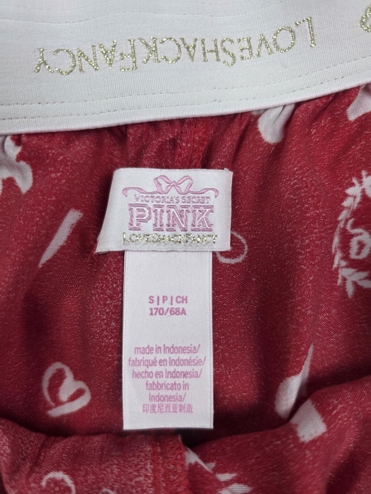 Victorias Secret PINK LOVESHACKFANCY Tank Boxers Sleep Shorts SET Small 2pcs