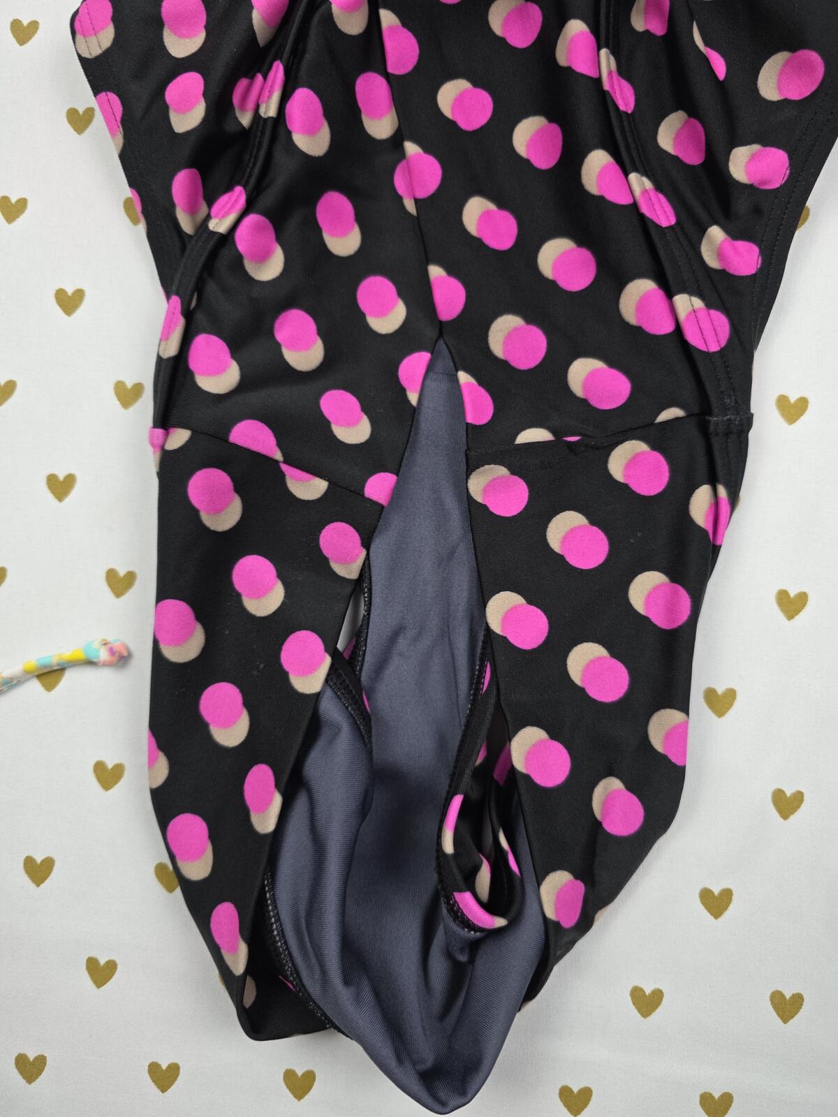 Victorias Secret Swim Polka Dot High Waist Swim Bottoms Bikini Black MEDIUM