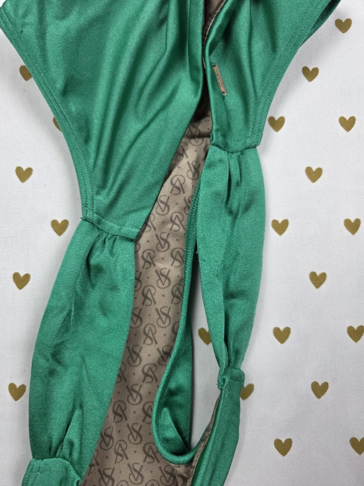 Victorias Secret Swim Green Ruched Bikini Bottoms MEDIUM