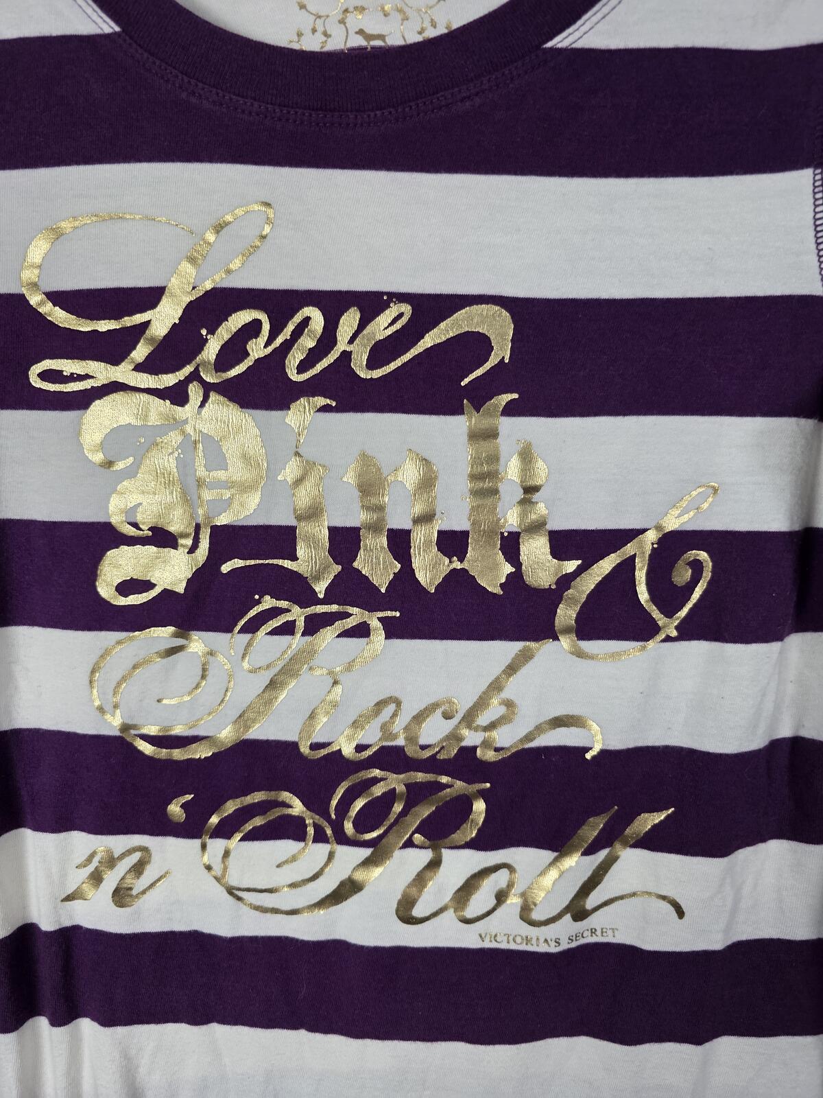 Victorias Secret PINK Vintage Striped Long Sleeve ROCK N ROLL Dress XS
