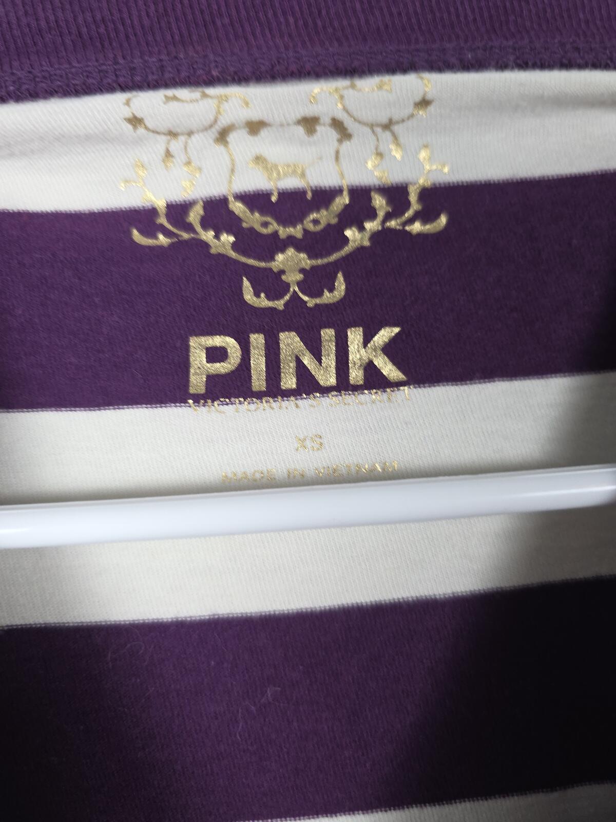 Victorias Secret PINK Vintage Striped Long Sleeve ROCK N ROLL Dress XS
