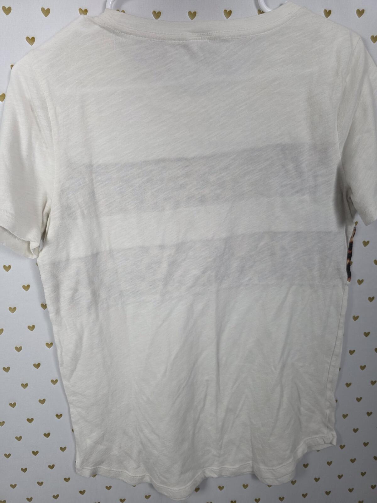 Victorias Secret PINK Cheetah Leopard BLING Gold Tee shirt MEDIUM