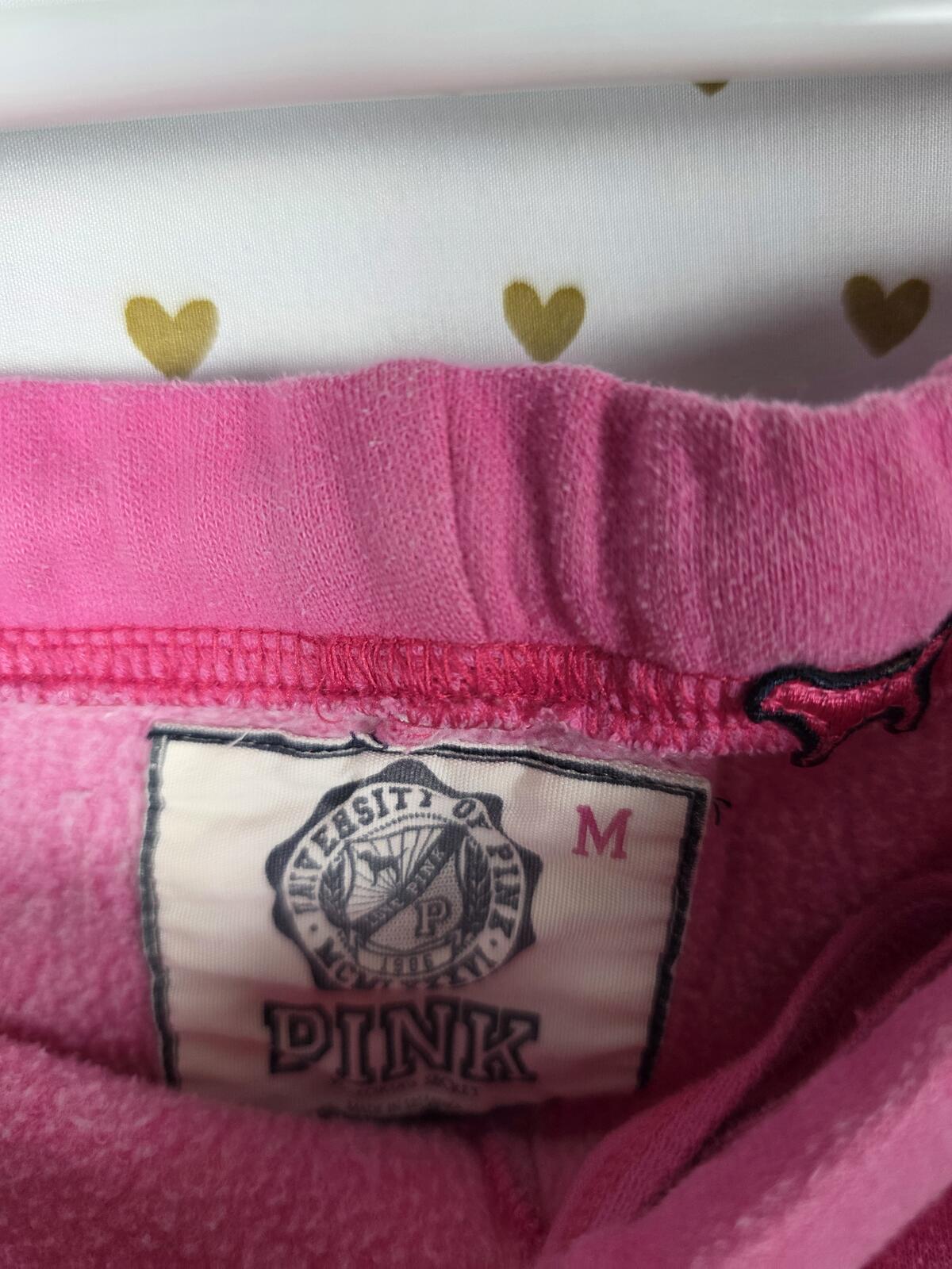 Victorias Secret Vintage GO PINK Capri sweats sweatpants y2k cropped medium HTF