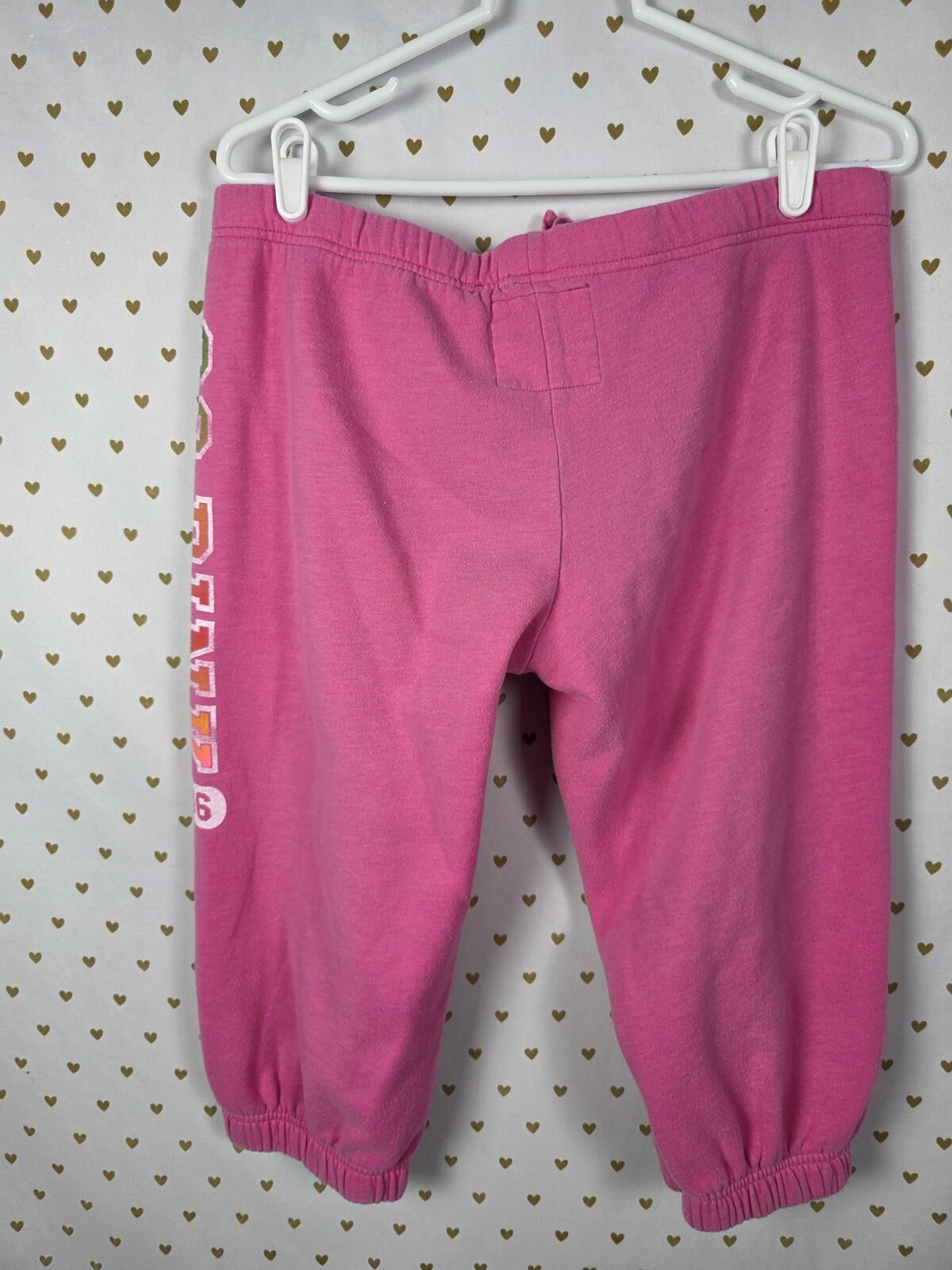 Victorias Secret Vintage GO PINK Capri sweats sweatpants y2k cropped medium HTF