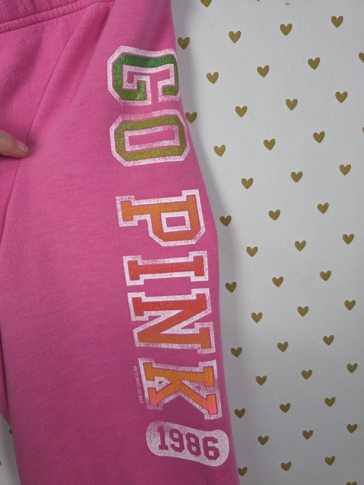 Victorias Secret Vintage GO PINK Capri sweats sweatpants y2k cropped medium HTF