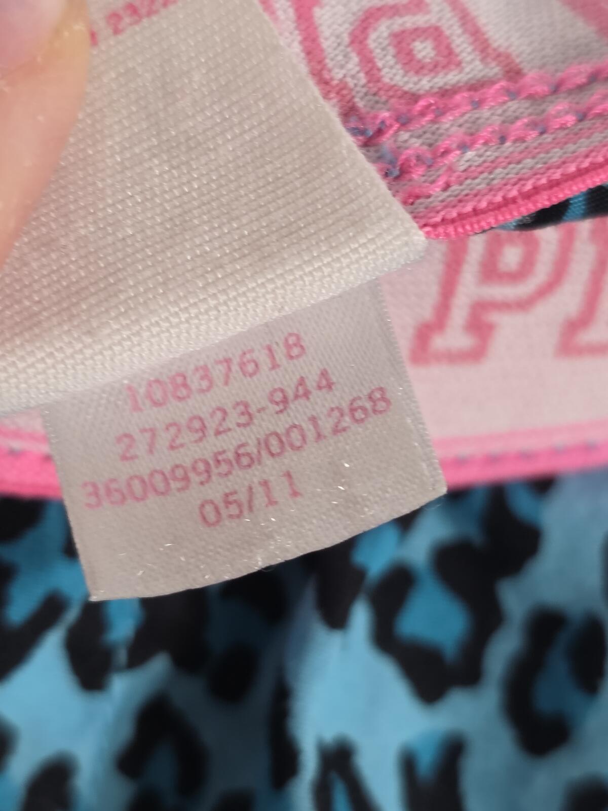 Victorias Secret PINK Vintage Y2k Blue Leopard Cheetah Sleep Pants Pajama Bottom