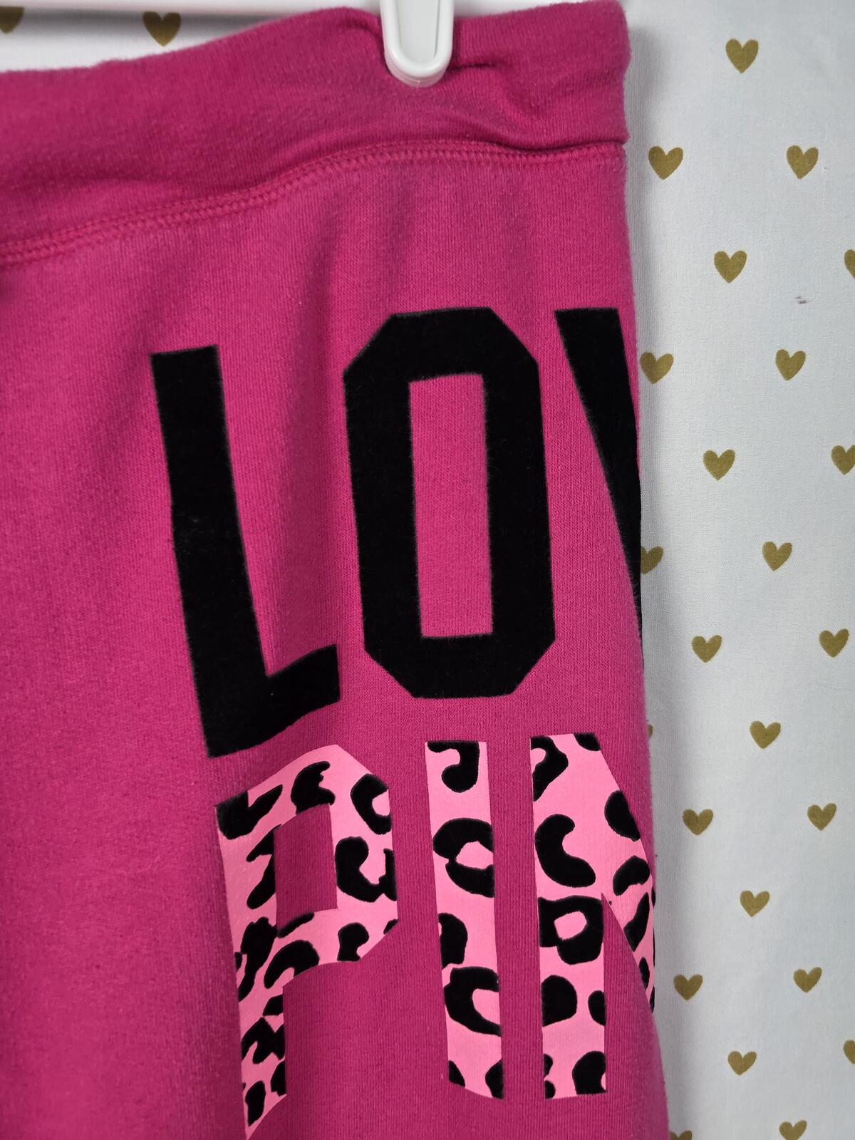 Victorias Secret PINK HTF Leopard Cheetah Print Logo Sweats Sweatpants Y2k