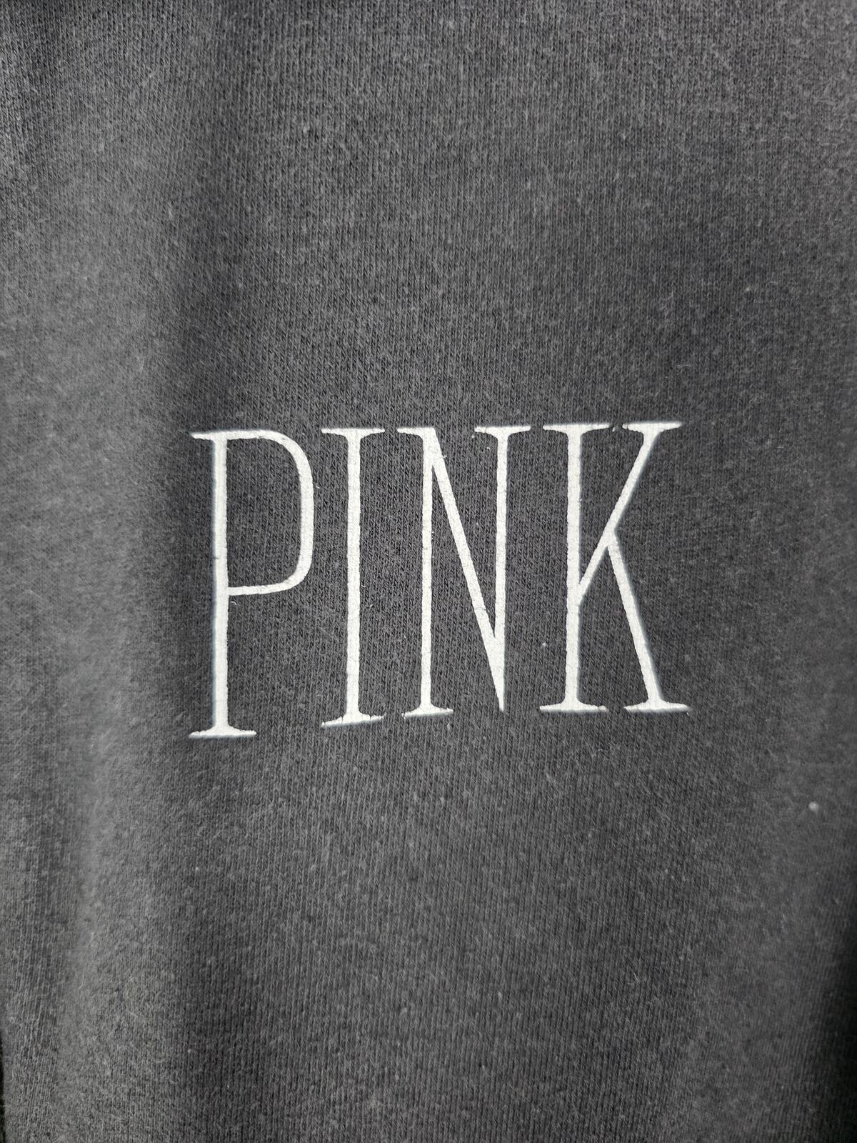 Victorias Secret Pink Leopard cheetah Logo Full zip Hoodie jacket SMALL