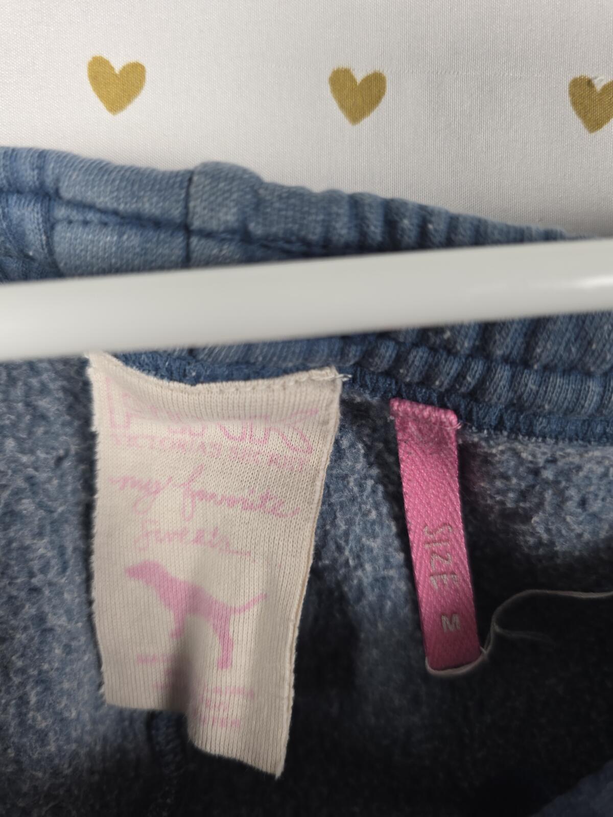 Victorias Secret Vintage ROYAL PINK Logo Sweat shorts Y2k Sweats Medium