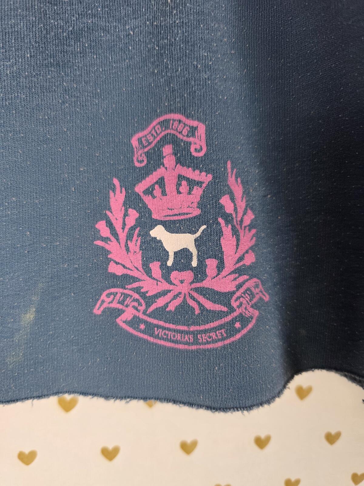 Victorias Secret Vintage ROYAL PINK Logo Sweat shorts Y2k Sweats Medium
