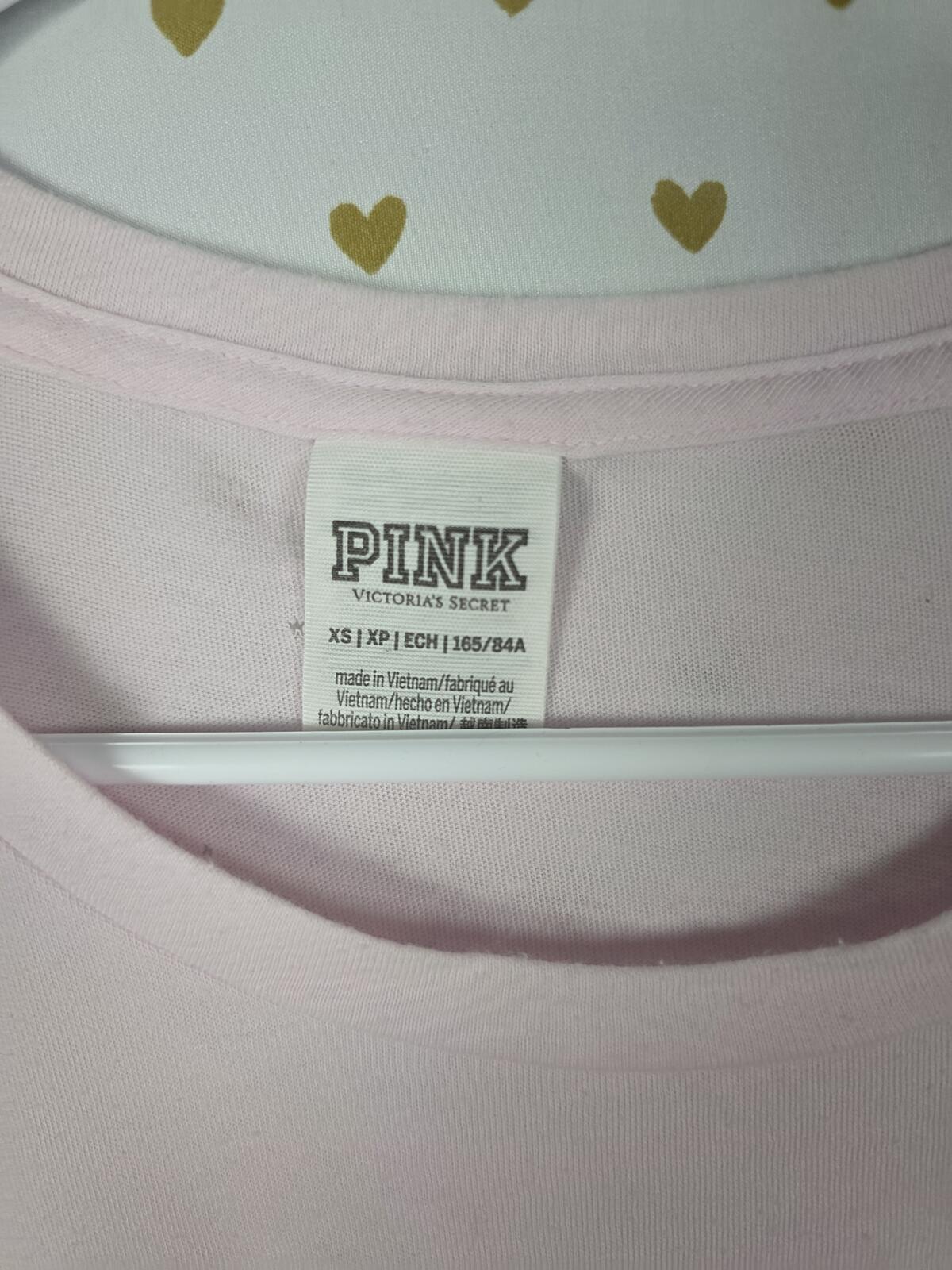 Victorias Secret PINK Gradient BLING Sequined Tee shirt Yoga Pants SET XS