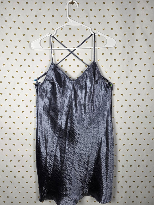 Victorias Secret Vintage Shimmer Cross back SMALL Nightie Lingerie Slip Dress