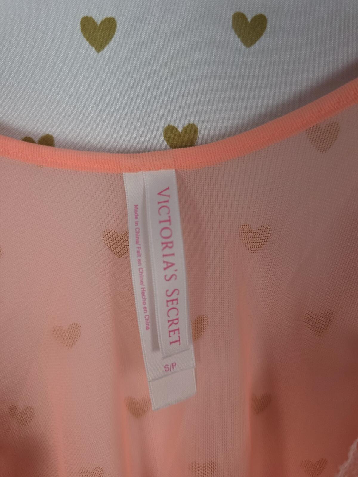 Victorias Secret Neon Sabrina Carpenter Style Babydoll Nightie Small Sheer