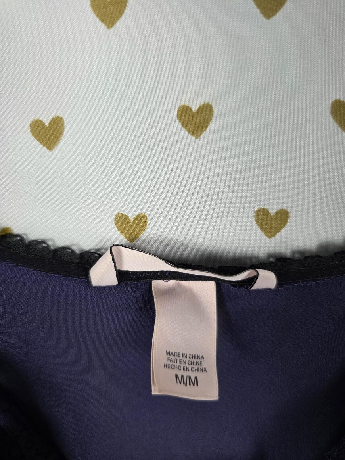 Victorias Secret Sexy Purple Satin Slip Dress Medium Nightie Lingerie