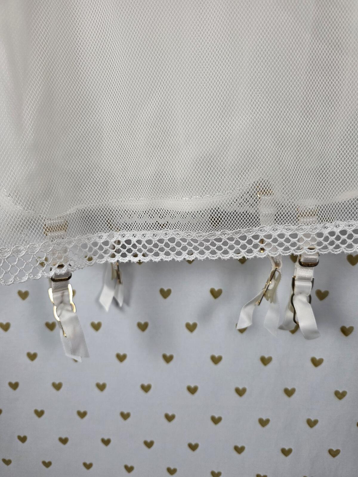 Victorias Secret White Sexy Garter Push Up Lingerie Vintage Very Sexy SMALL