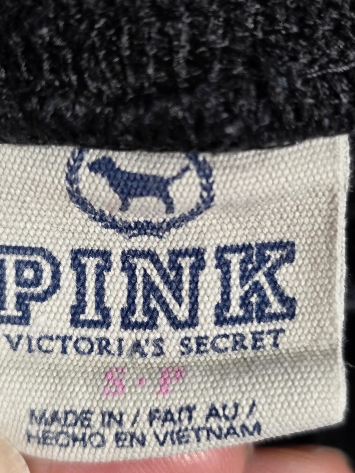 Victorias Secret Pink VINTAGE HTF Rainbow Embroidered SET Hoodie Sweats SMALL